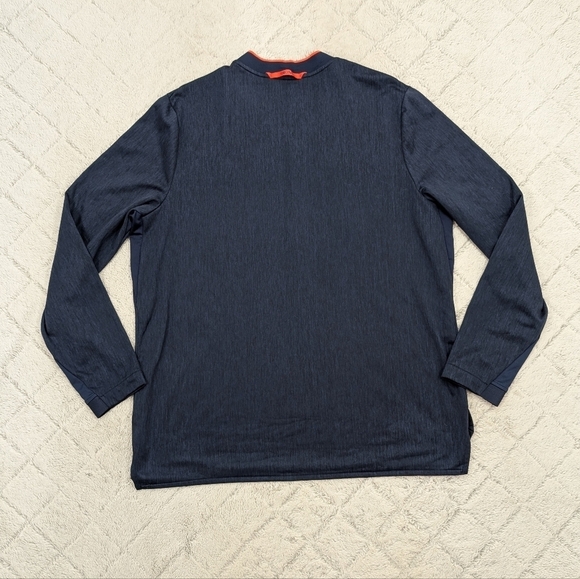 Nike Jacket Mens XL Blue Navy Virginia Cavaliers Coaches ¼ Zip Pullover Collar - Picture 8 of 9